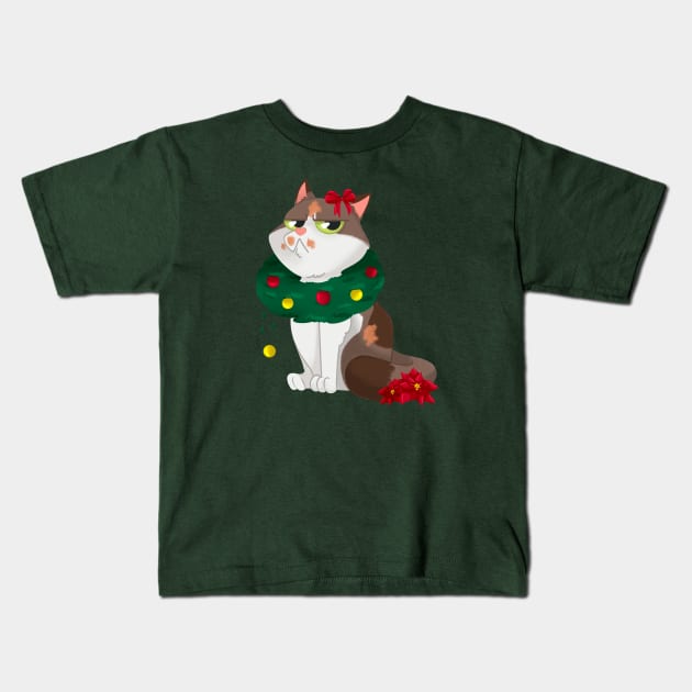 Xmas Spirit Kids T-Shirt by ScintillaDesiderata 